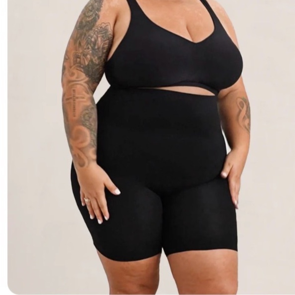 Empetua by Shapermint Women's High Waisted Shaper Black Bike Short 4XL NWT
